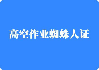 日B视频长高空作业蜘蛛人证